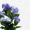 Artificial Large Hydrangea Plant Flowering Bush Blue Botanik