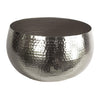 Large Artificial Ferns Display with XL Metal Silver Bowl Planter 50x65cm - Premium Quality
