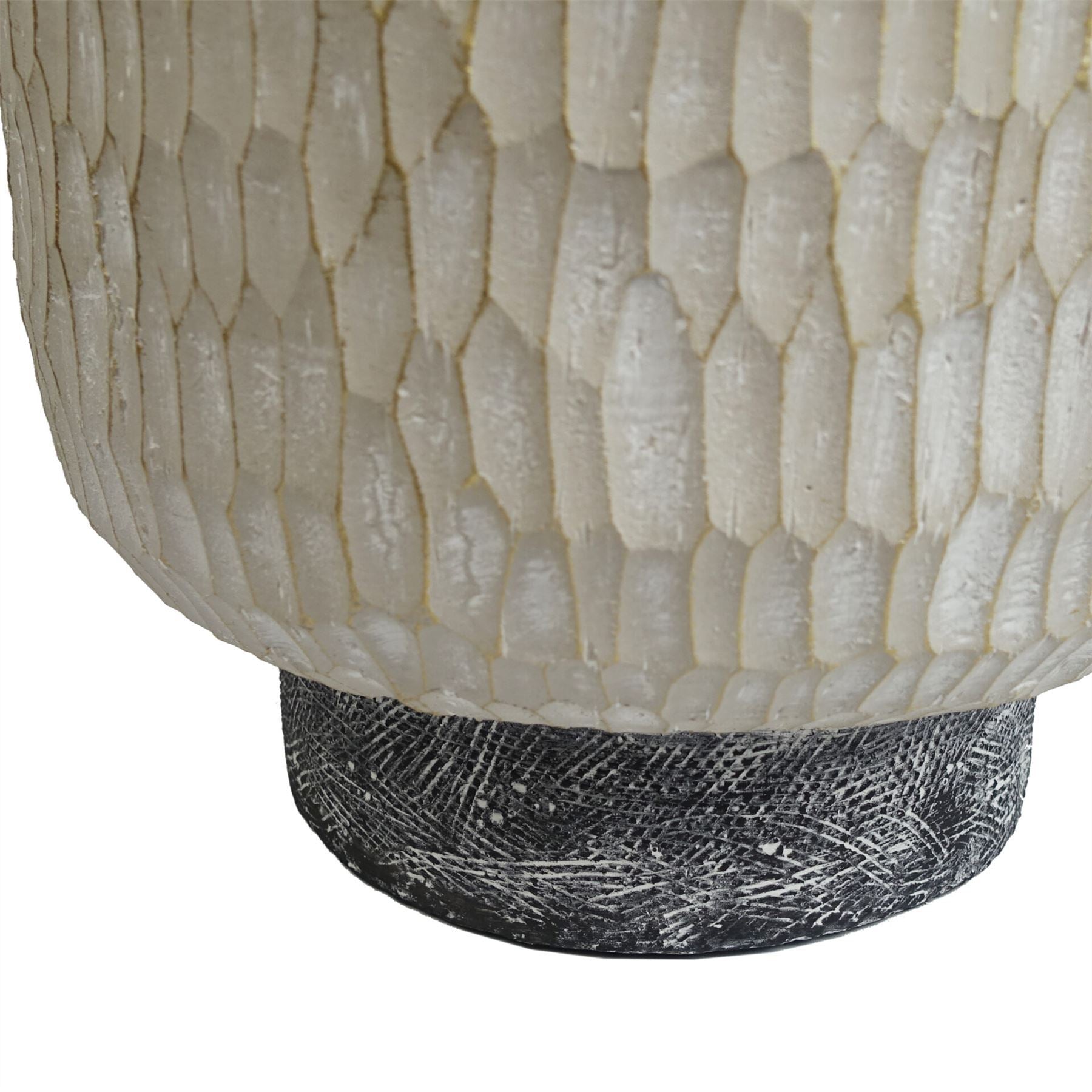 32cm x 29cm Brushed Gold Stone Effect Planter Composite Plant Pot - Premium Quality