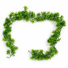 Pack of 6 x 160cm Artificial Green Floral Garland Hanging Foliage Decoration
