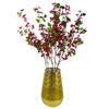 Single Large Red Christmas Berry Spray 80cm Xmas Festive Decoration Botanik