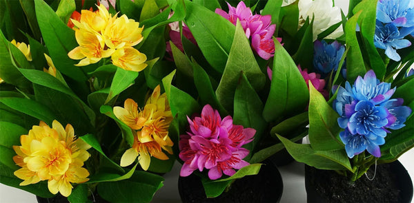 18cm Artificial Freesia Plant Yellow Flowering - Premium Quality