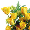Pack of 6 x 80cm Artificial Tulip Yellow Stem - Premium Quality