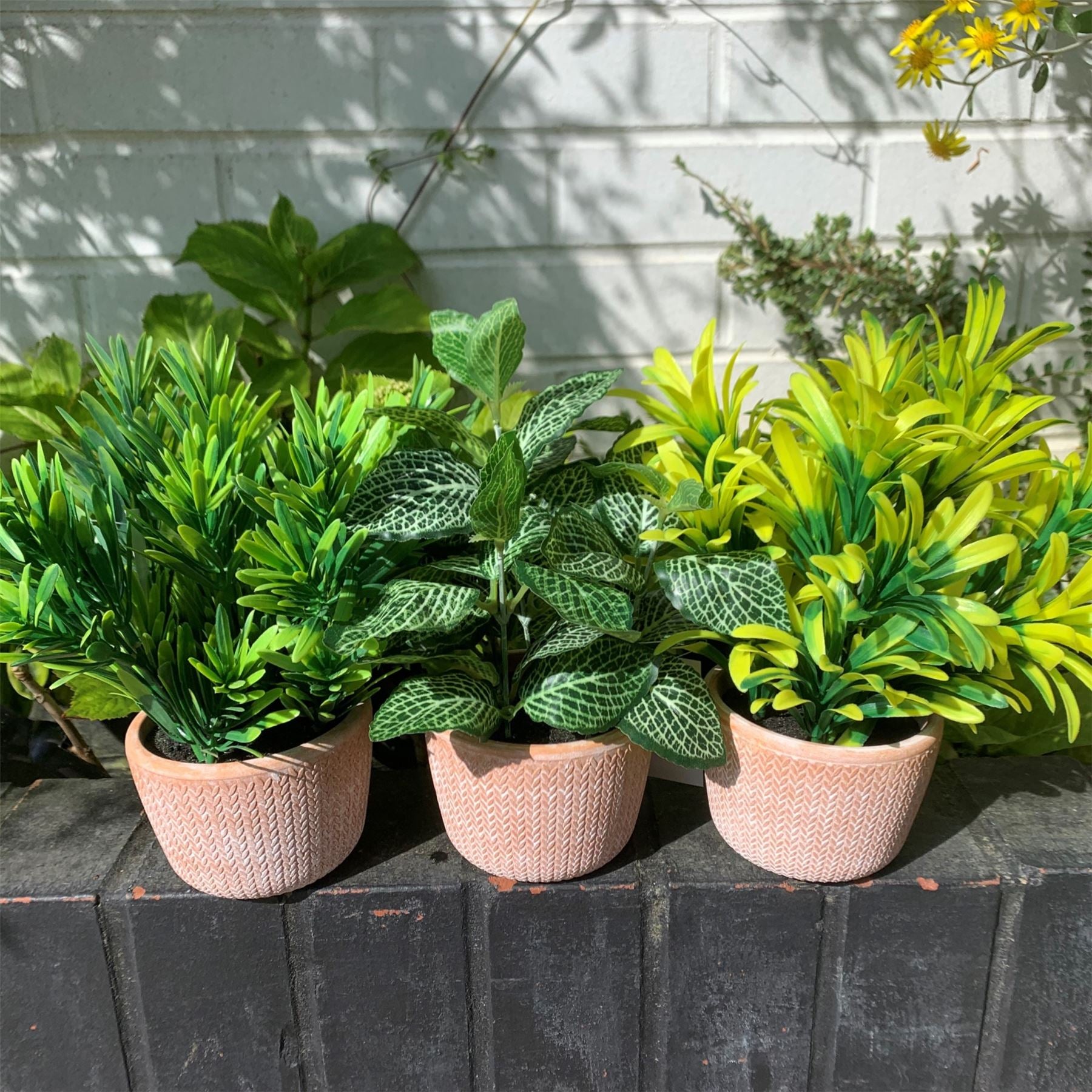 Artificial Plant Terracotta Pot Pothos Shrub