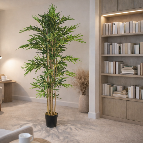 (5ft) Natural Look Artificial Bamboo Plants Trees - XL 150cm