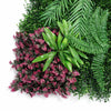 100cm Artificial Tropical Mixed Green Wall Panel with Monstera and Fern Foliage