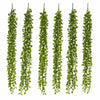 Pack of 6 x 90cm Artificial Trailing Green Botanik Hanging Plant Faux Foliage Garland - Premium Quality