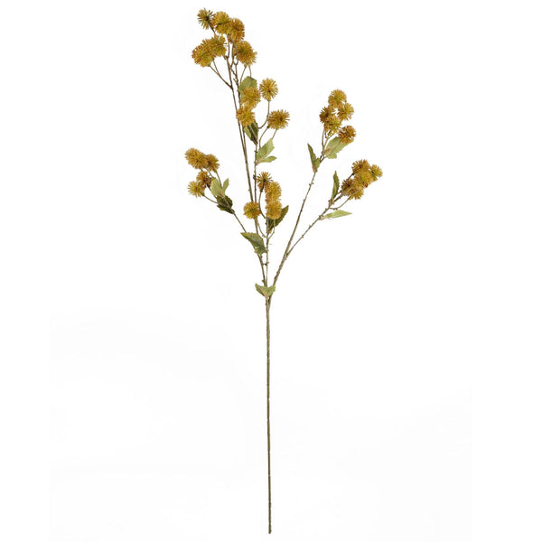 Pack of 6 x 85cm Craspedia Stem Yellow Artificial - Premium Quality