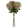 Pack of 6 x 75cm Extra Large Reflex Chrysanthemum - Mushroom - Premium Quality