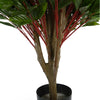 90cm Pair of UV Resistant Gloxinia Ball Topiary with 1608 Leaves and Natural Trunk - Premium Quality