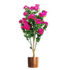 Artificial Azalea Pink Copper Planter 100cm Plants 100cm