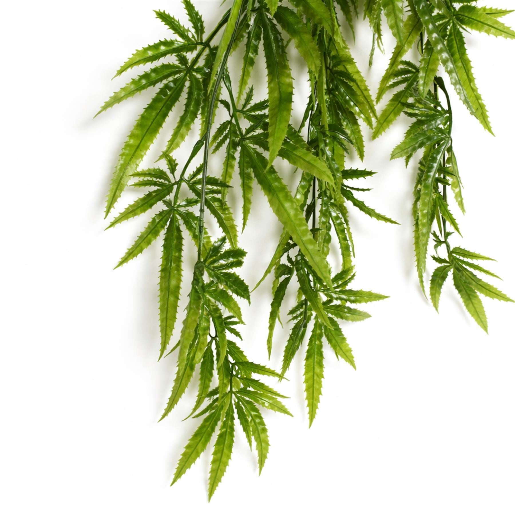 Pack of 6 x 80cm Artificial Trailing Fern Botanik Plant Hanging Faux Greenery Vine - Premium Quality