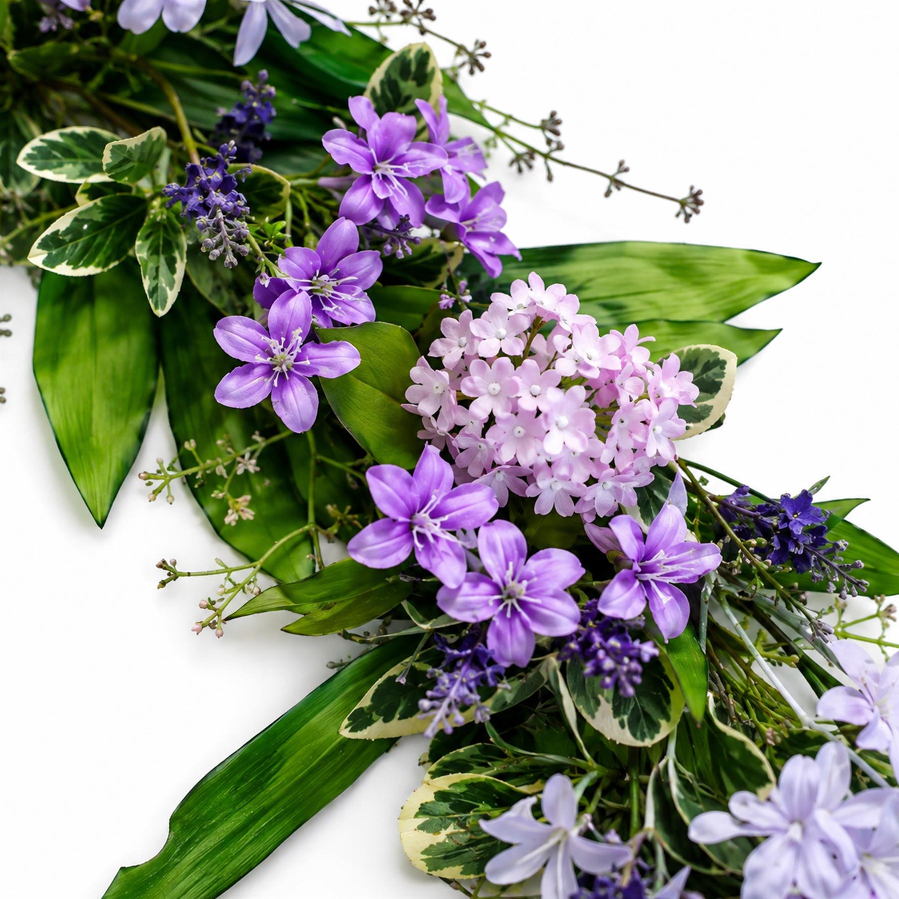 185cm Artificial Lilac and Purple Flower Garland