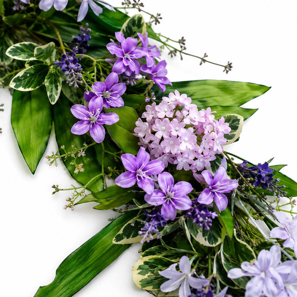 185cm Artificial Lilac and Purple Flower Garland