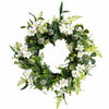 50cm Artificial White Spring Flower Wreath