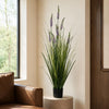125cm Artificial Lavender Grass with Pot