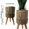 x 21.5cm Zandi Roman Composite Large Planter 40cm