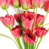 80cm Artificial Tulip Red Stem