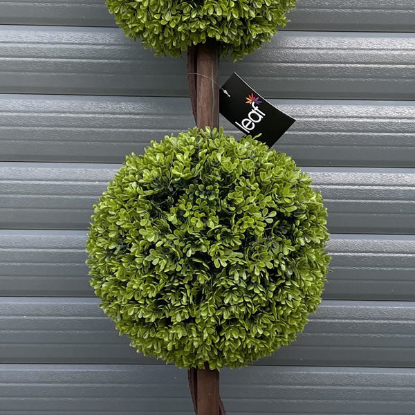 120cm Green Triple Ball Topiary Tree - Premium Quality