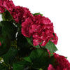 Leaf 75cm Artificial Pink Bush Hydrangea Plant Potted