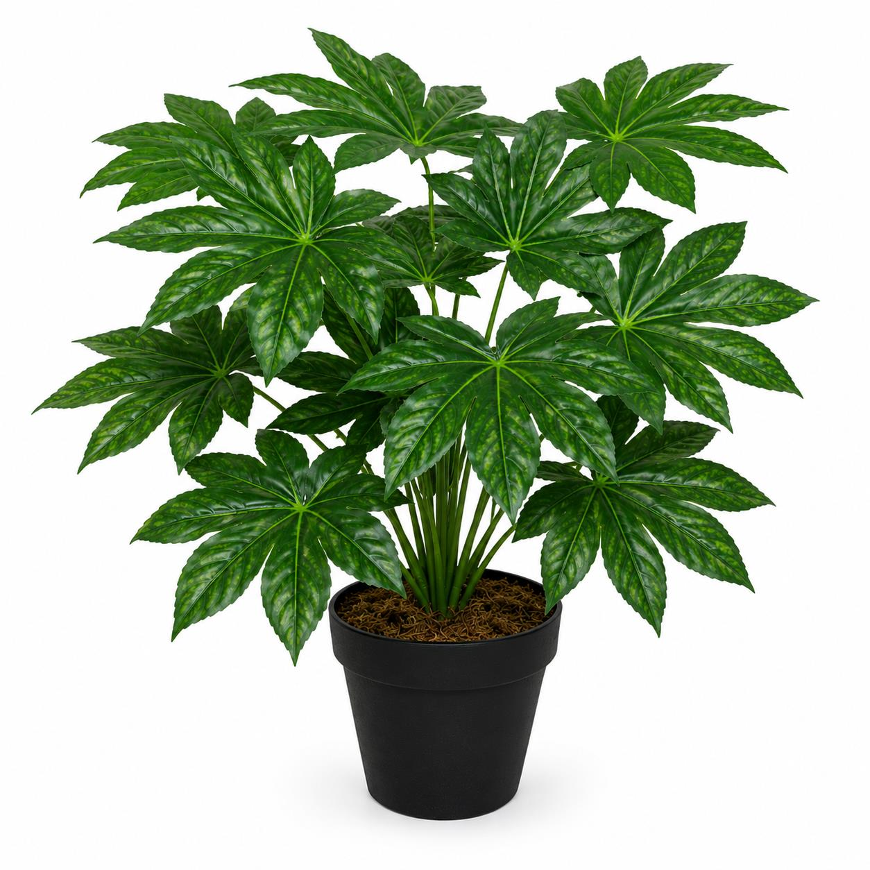 60cm Leaf Design UK Realistic Large Artificial Foliage Plant with Pot