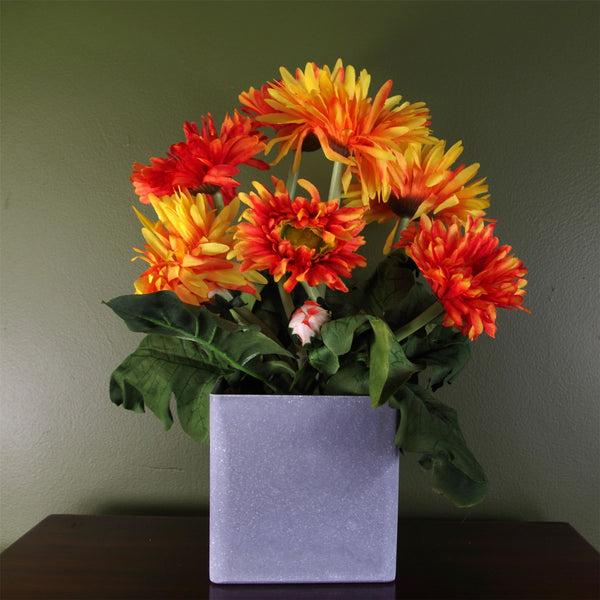 Artificial Potted Daisy  Plant Flowers Flowering Plant Orange Botanik