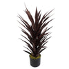 Realistic Artificial Plant Dark Red Yucca 85cm  - Realistic plant by Botanik