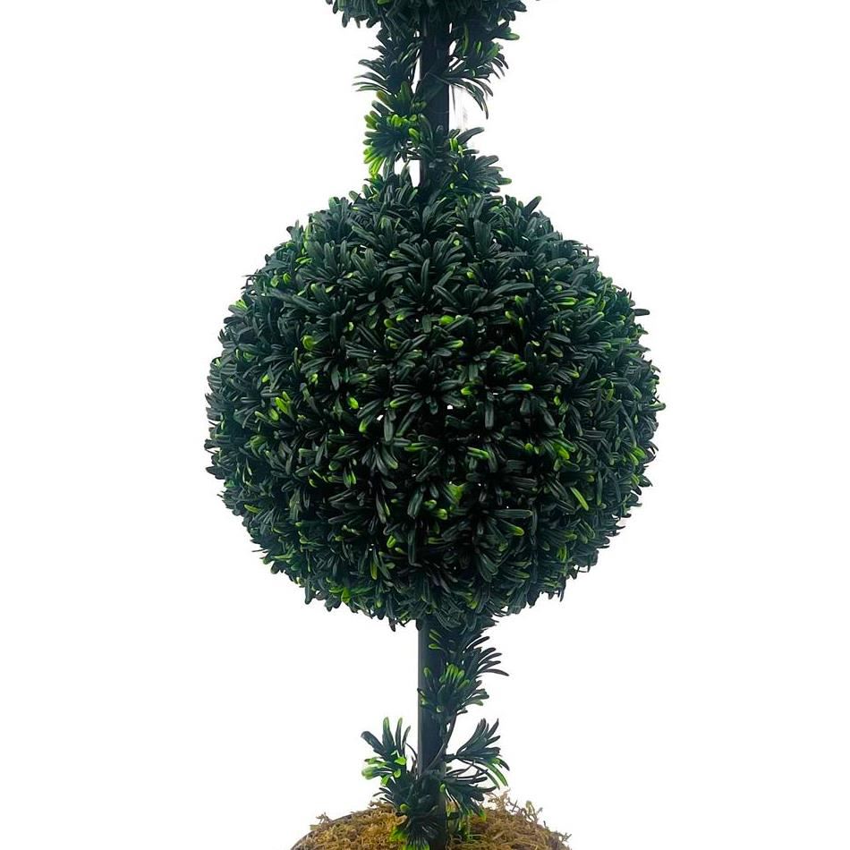 90cm Podocarpus Double Ball Topiary Tree Artificial - Premium Quality