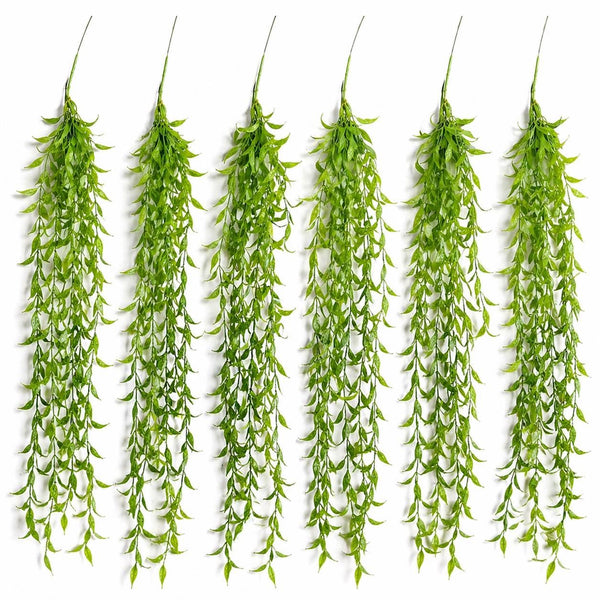 Pack of 6 x 90cm Artificial Trailing Botanik Vine Hanging Plant Faux Greenery Cascade - Premium Quality
