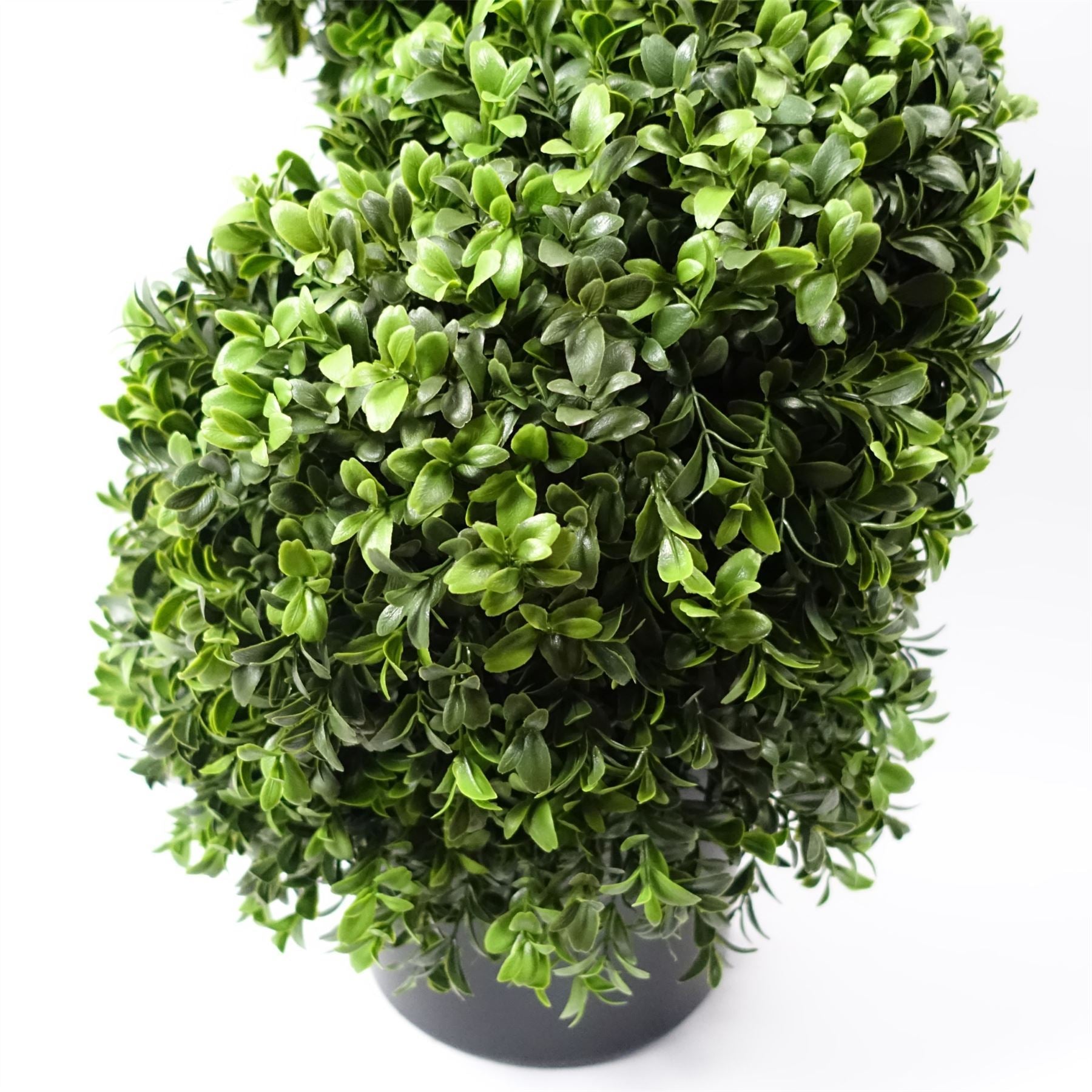 120cm Pair of Spiral Buxus Artificial Tree UV Resistant Outdoor - Premium Quality