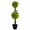 90cm Green Double Ball Topiary Tree - Premium Quality