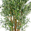 Artificial Olive Tree in Black Plastic Pot Olive Trunk