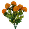 Pack of 6 x 70cm Large Ball Dahlia Artificial Flower Stem Yellow - Premium Quality