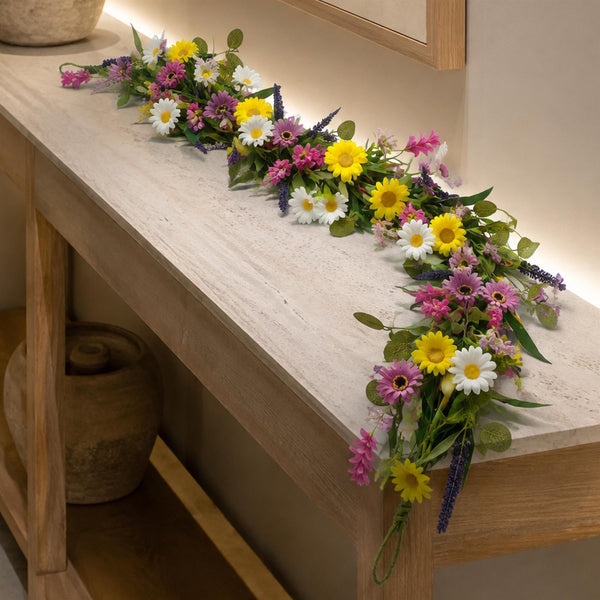 155cm Artificial Sunflower and Daisy Flower Garland