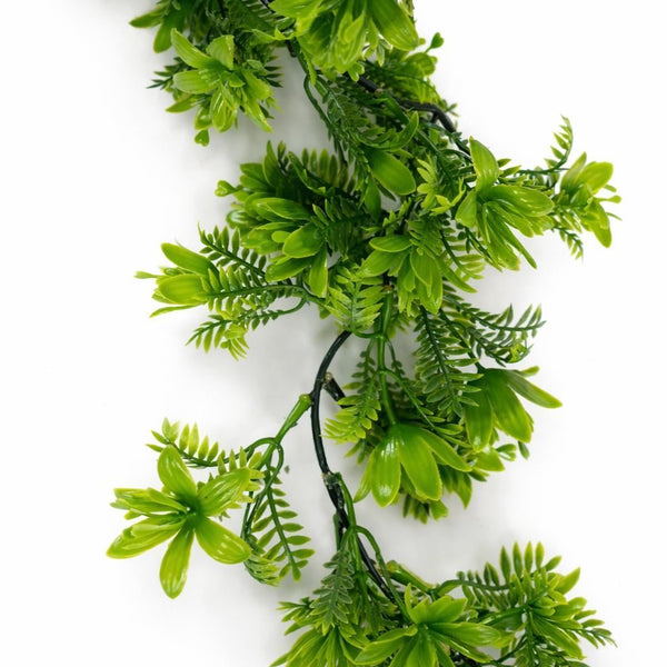 Pack of 6 x 160cm Artificial Green Floral Garland Hanging Foliage Decoration - Premium Quality