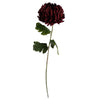 Leaf 70cm Red Chrysanthemum Glass Ball Vase