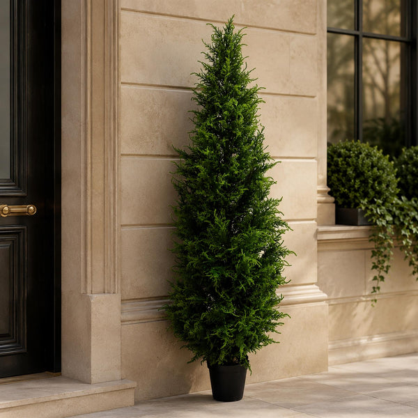 UV Resistant Outdoor 150cm Cypress Cedar Topiary Tree - Premium Quality