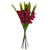 Pack of 6 x 115cm Artificial Pink Gladioli Stem