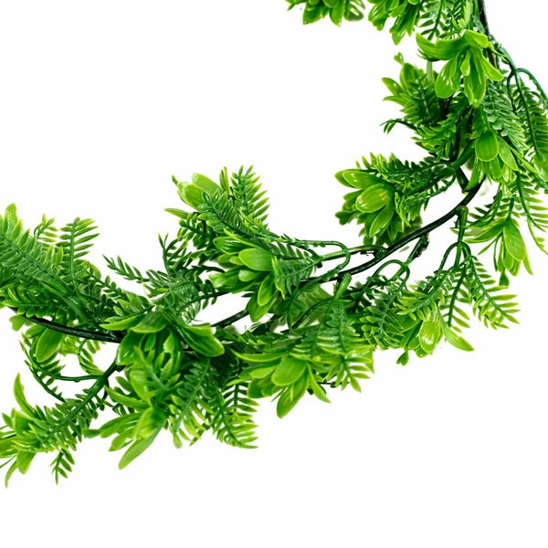 Pack of 6 x 160cm Artificial Green Floral Garland Hanging Foliage Decoration