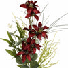 50cm Artificial Burgundy Lily Wildflower Bouquet