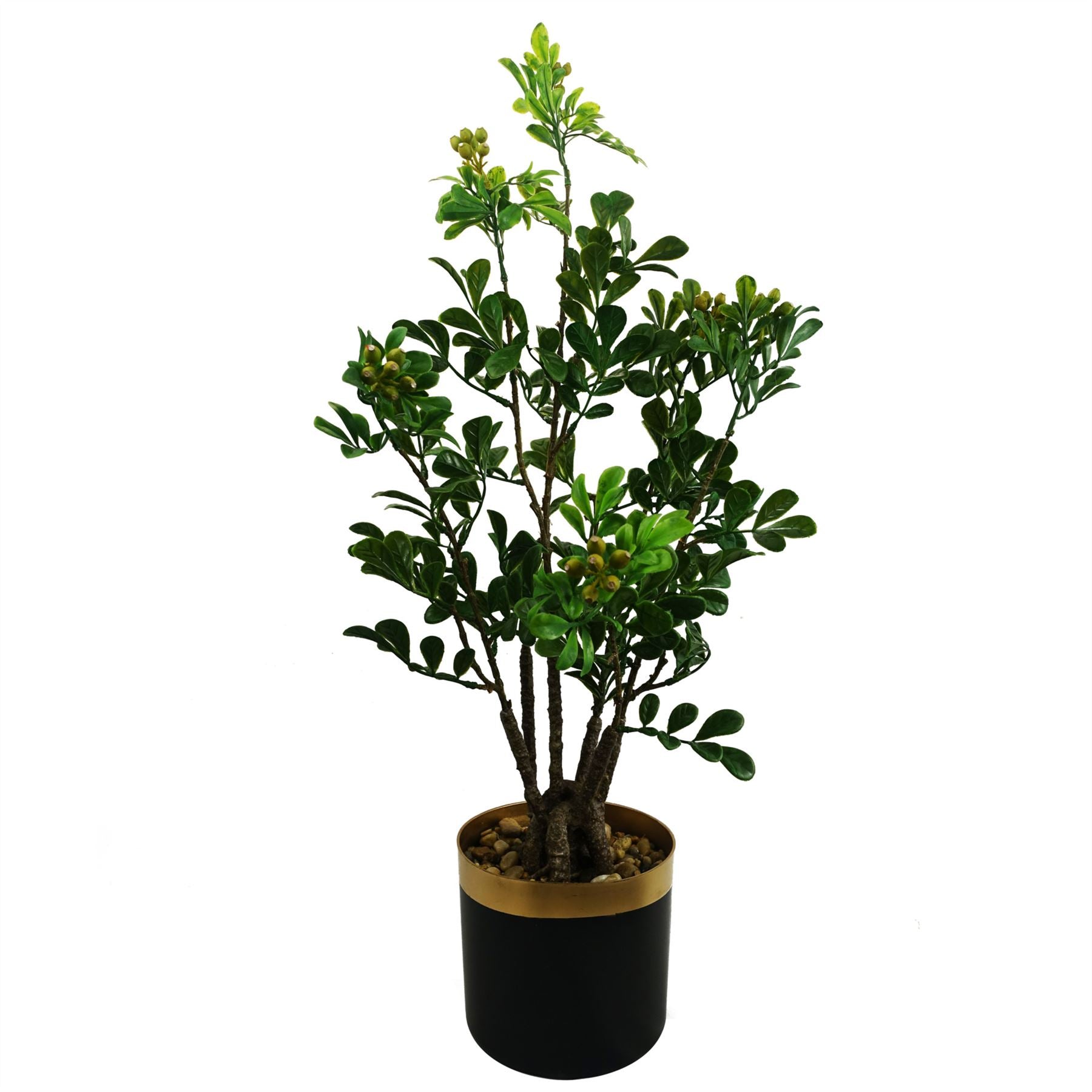 Leaf Design 60cm Artificial Aglaia Odorata Bonsai Ficus Tree