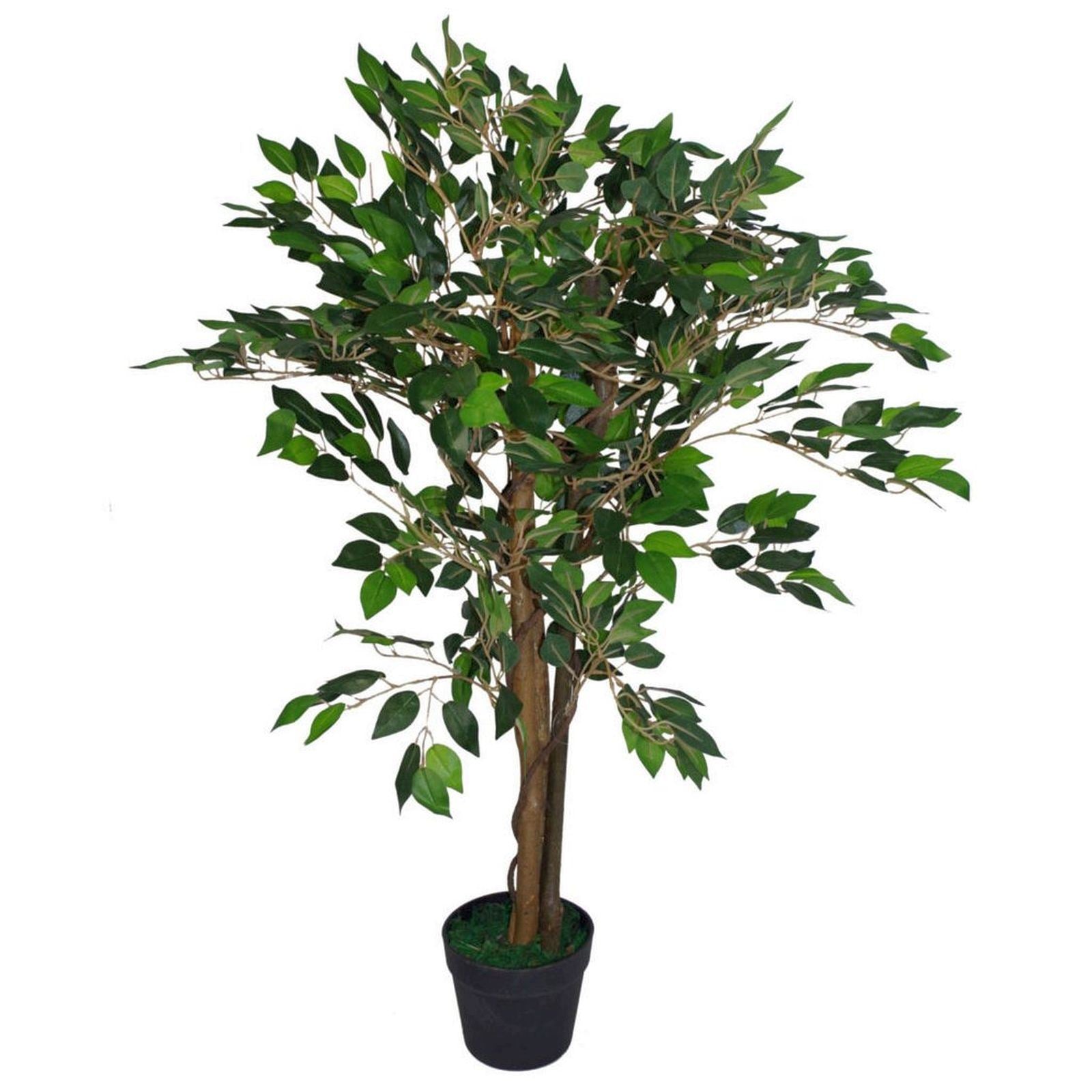 Leaf Realistic Artificial Ficus Tree / Plant 90cm