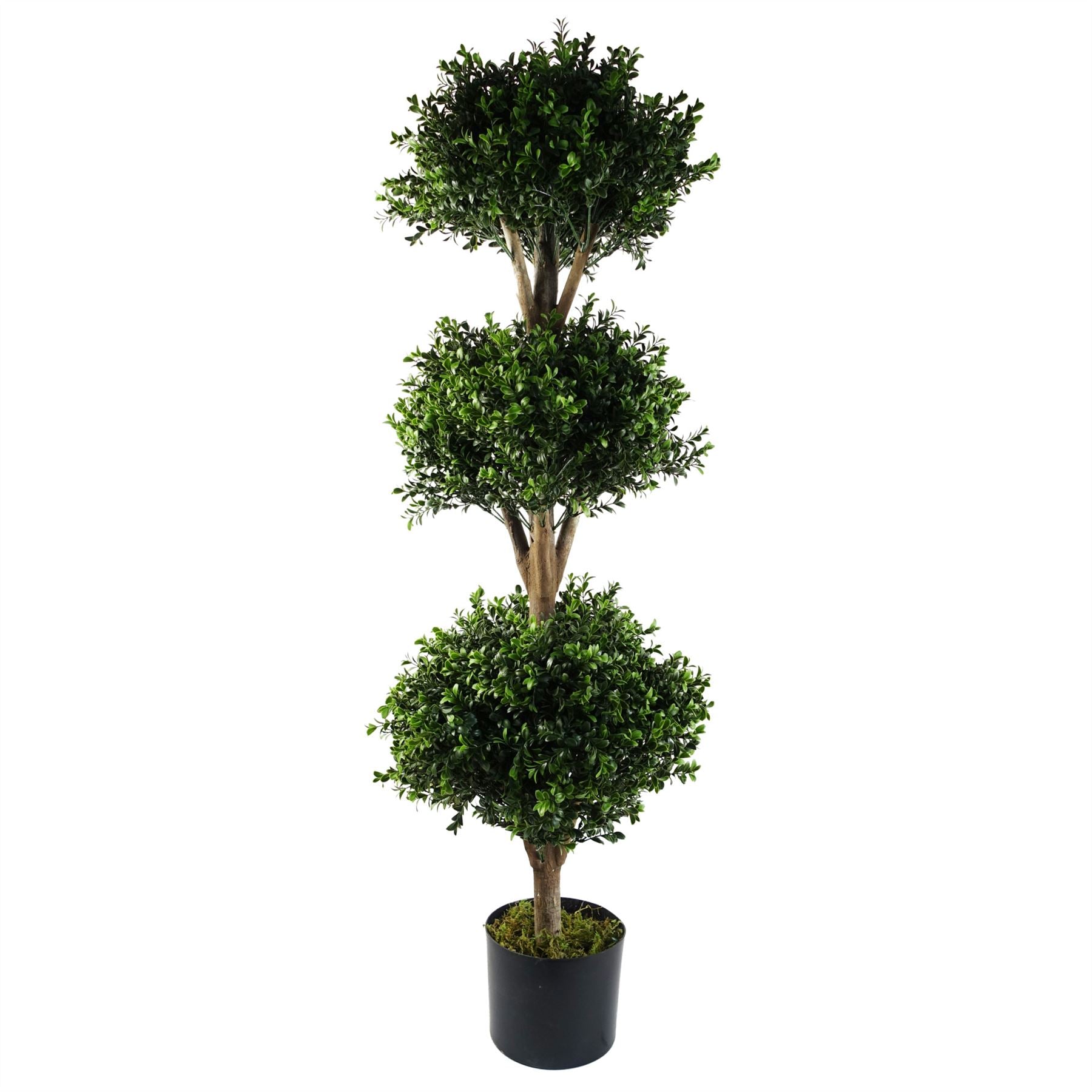 Leaf 120cm Buxus Triple Artificial Tree UV Resistant Outdoor