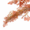 80cm Artificial Coral Fern Trailing Plant Autumn Orange Hanging Foliage