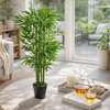 120cm (4ft) Fat Leaf Artificial Bamboo Plants Trees - XL