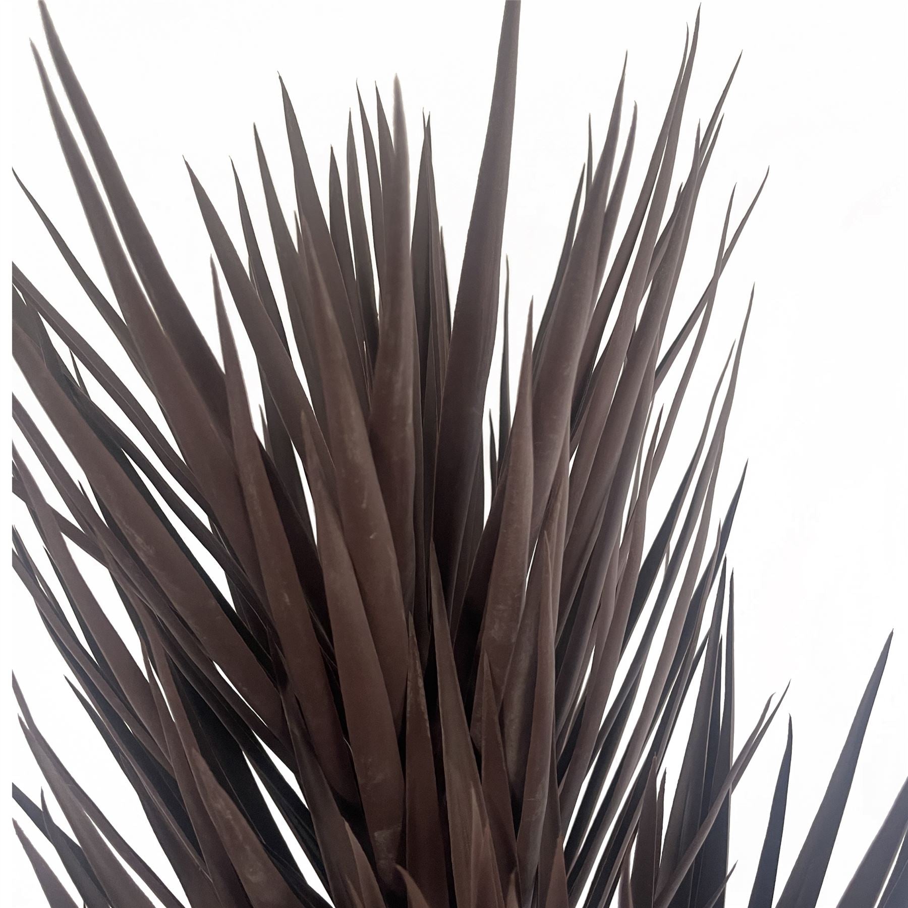 Artificial Yukka Tree Plant Spiky UV Resistant Outdoor Tree Triple Dark Red and Brown Botanik