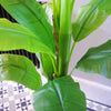 Artificial Banana Tree Tropical Plant HUGE 6ft Copper Metal Planter
