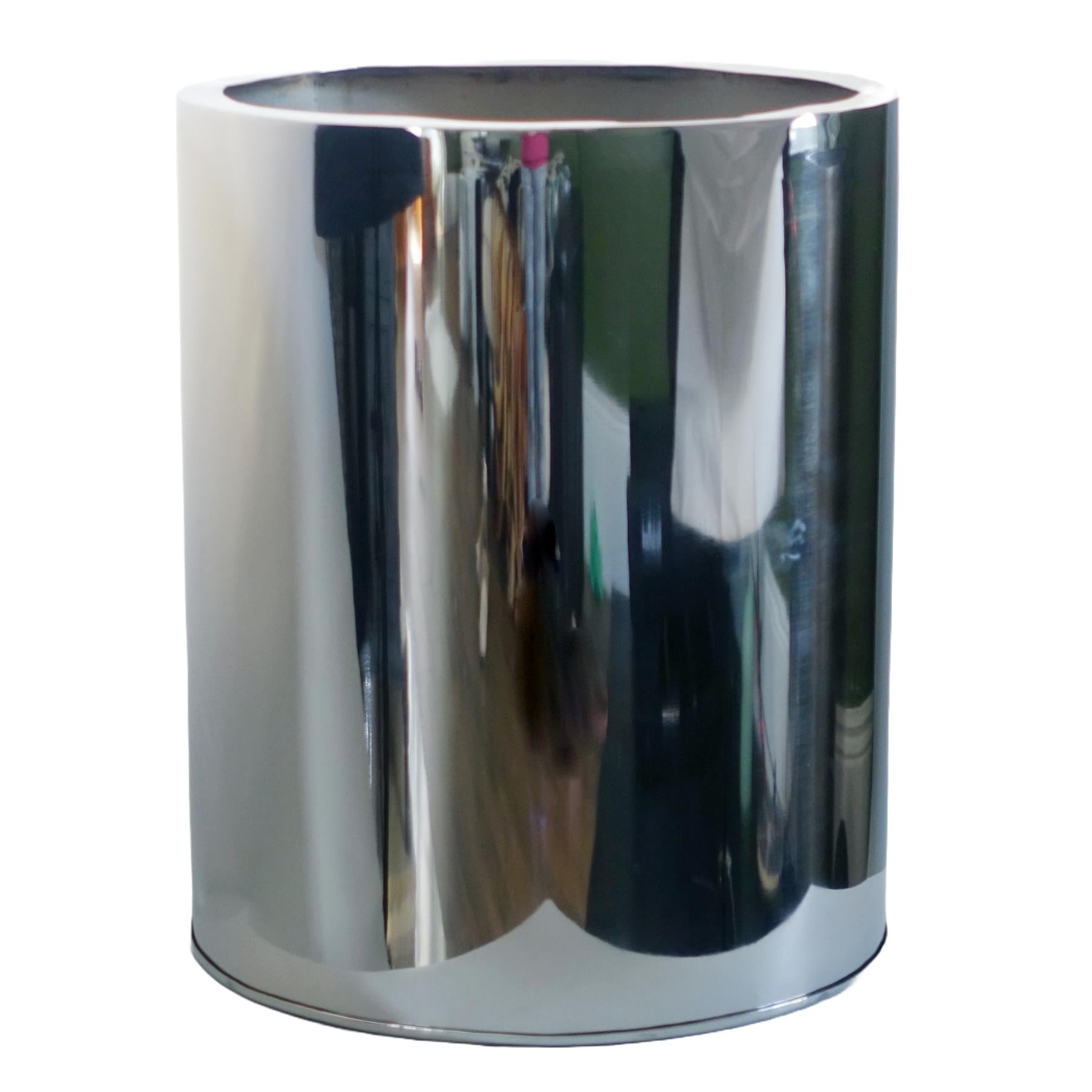 51cm XL Silver Metal Planter by Leaf