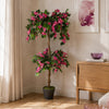 Artificial Flower Plant Tree 140cm Pink Rhododendron Trunk