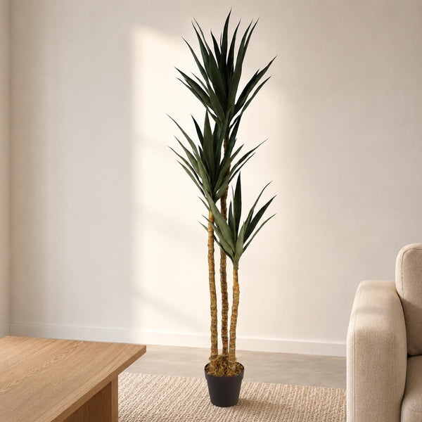 Artificial XL Triple Yukka Tree Tropical Plant